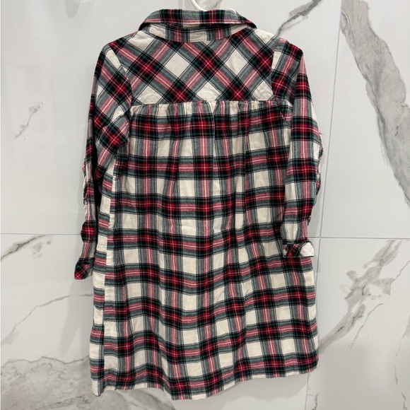 GAP Kids Plaid Button Down Dress - Red, Green White | Holiday/Christmas - Picture 6 of 6